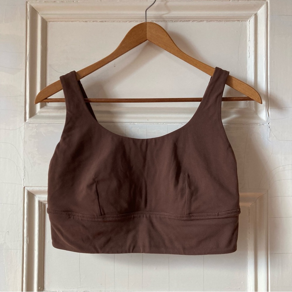 Lululemon Java brown 10 c/d cup align sports bra no pads
